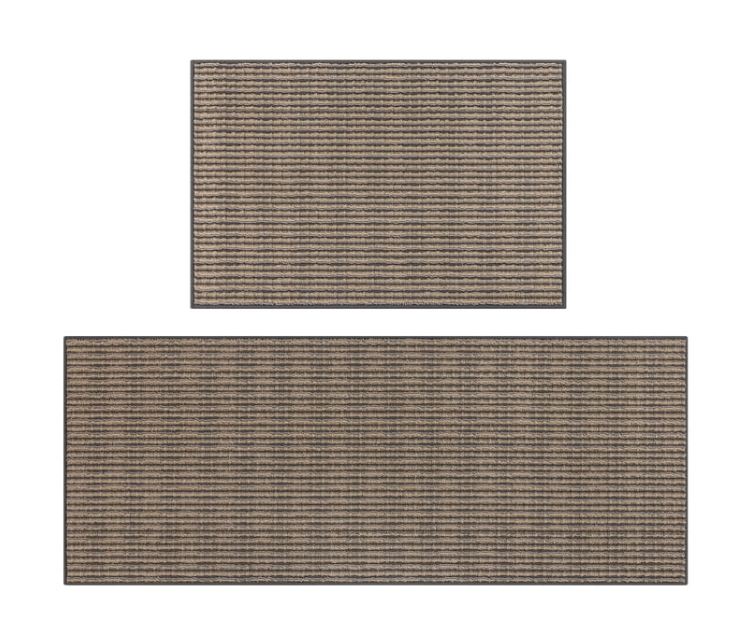 MeyJey Kitchen Rug Set 2 Piece, Non Slip Kitchen Floor Mats Machine Washable Mats for Home Floor and Living Room