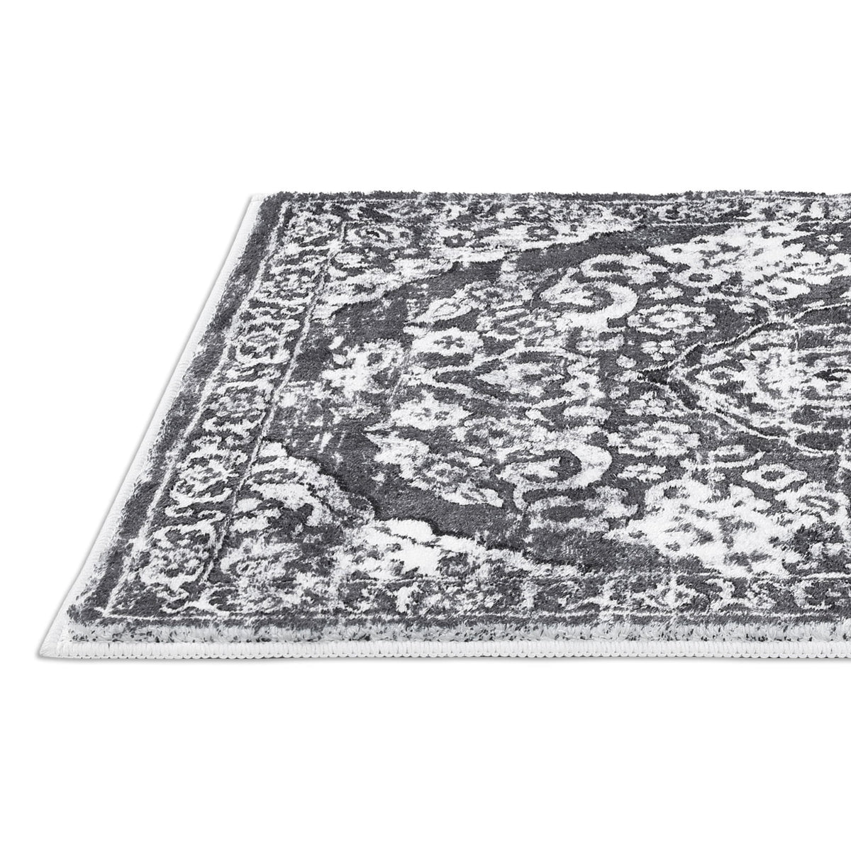 MeyJey Boho Indoor Living Room Area Rug Non-Slip Machine Washable Vintage Oriental Distressed Floor Carpet for Bedroom Dining Kitchen Hallway Nursery