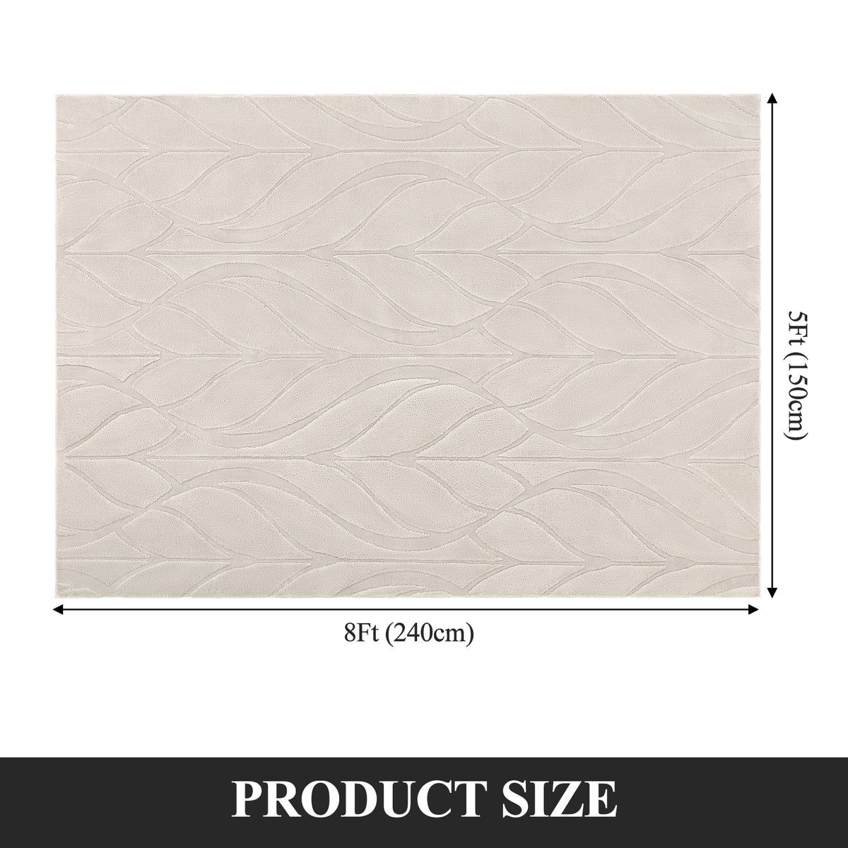 MeyJey Small Shag Area Rug for Living Room Modern Geometric High-Low Cut Machine Washable Rugs for Bedroom Dinning Room Office Decor Non-Slip Soft Carpet