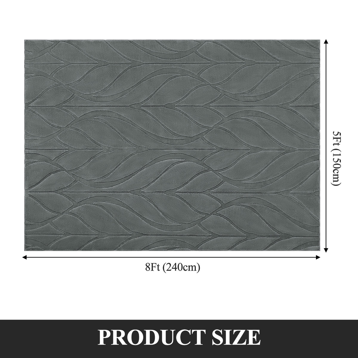MeyJey Small Shag Area Rug for Living Room Modern Geometric High-Low Cut Machine Washable Rugs for Bedroom Dinning Room Office Decor Non-Slip Soft Carpet