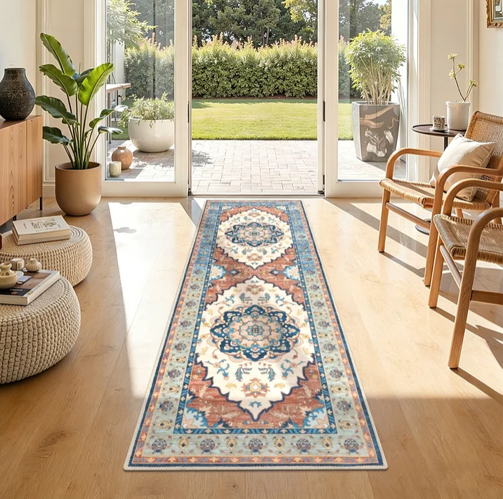 MeyJey Kitchen Rug Set 3 Piece, Non Slip Kitchen Floor Mats Machine Washable Mats for Home Floor and Living Room