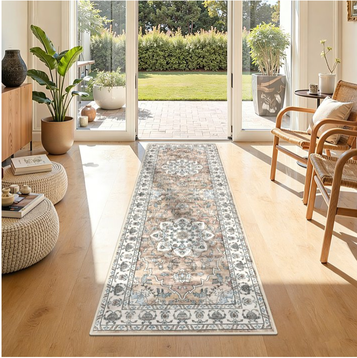 MeyJey Kitchen Rug Set 3 Piece, Non Slip Kitchen Floor Mats Machine Washable Mats for Home Floor and Living Room