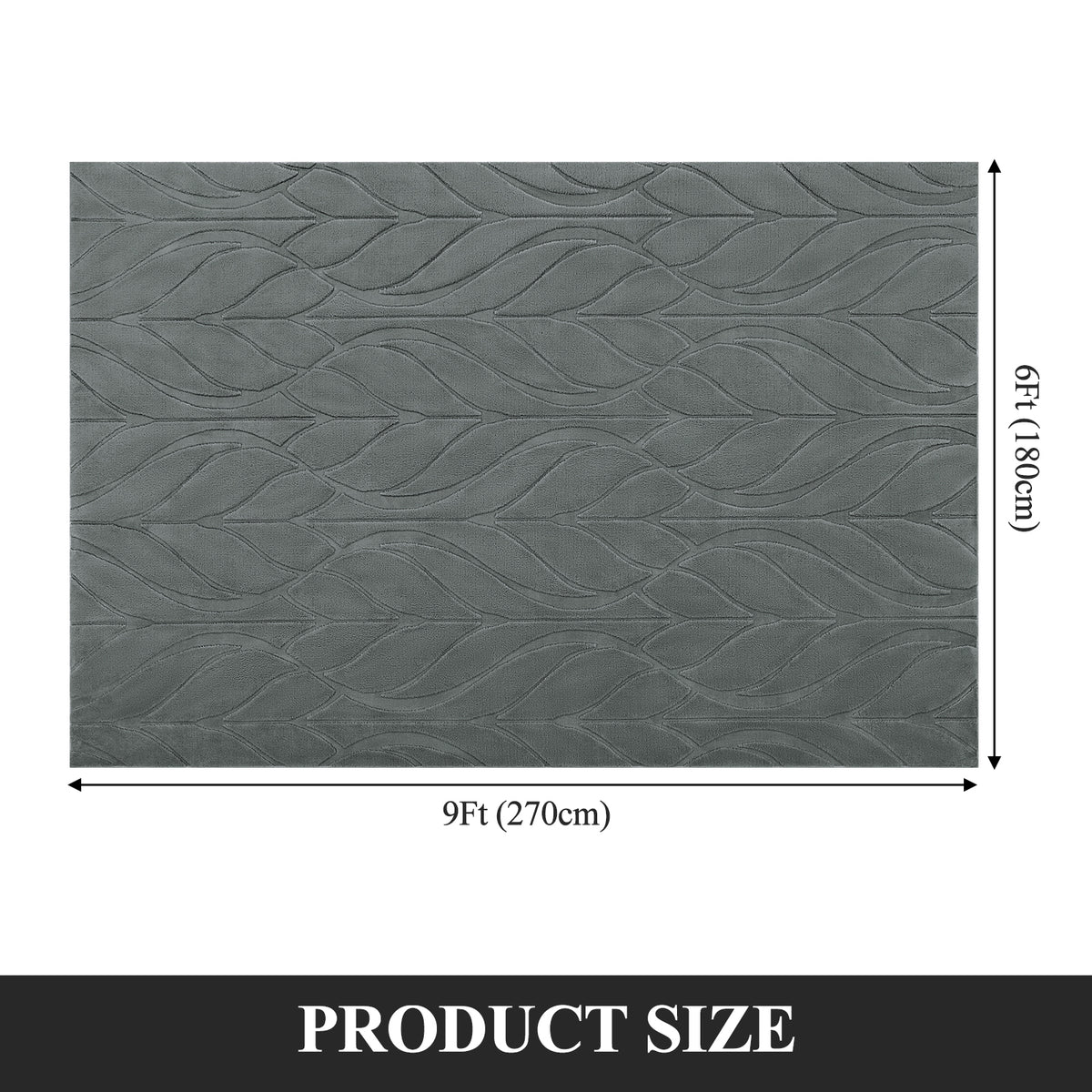 MeyJey Small Shag Area Rug for Living Room Modern Geometric High-Low Cut Machine Washable Rugs for Bedroom Dinning Room Office Decor Non-Slip Soft Carpet