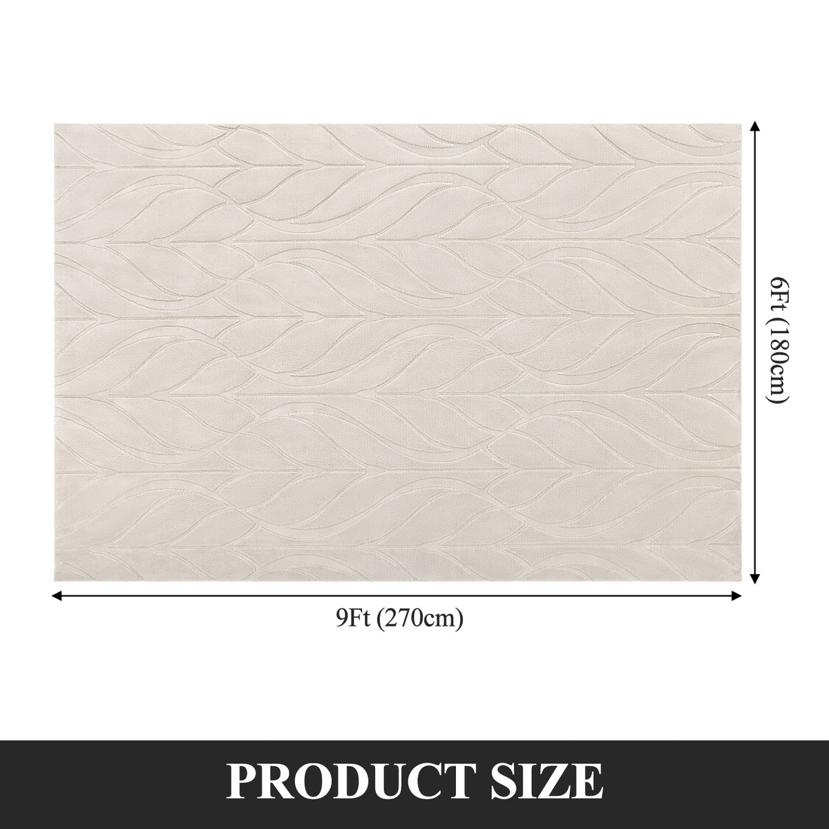 MeyJey Small Shag Area Rug for Living Room Modern Geometric High-Low Cut Machine Washable Rugs for Bedroom Dinning Room Office Decor Non-Slip Soft Carpet