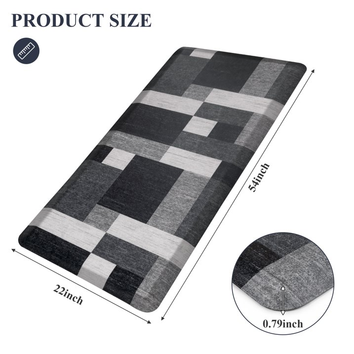 MeyJey 4/5 Inch Thick Anti Fatigue Kitchen Rug, Non Slip Waterproof Floor Mats for Kitchen Sink Laundry Office