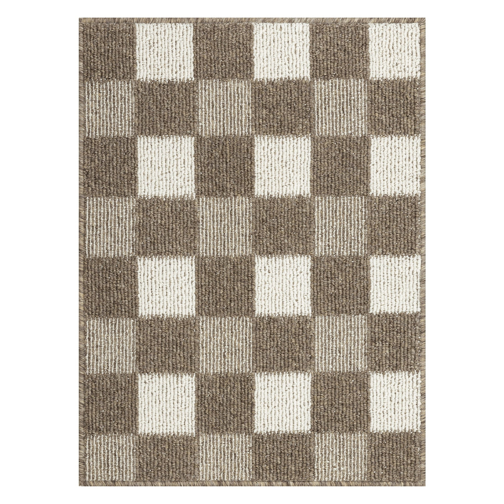 MeyJey Indoor Outdoor Doormat, Non-Slip Absorbent Low Profile Front Door Mats, Brown