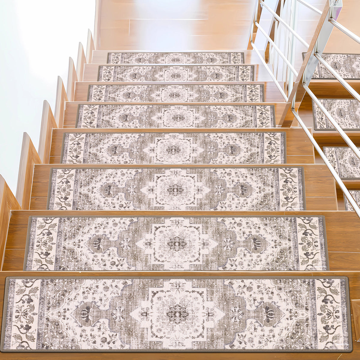 MeyJey Non-Slip Indoor Stair Treads (Set of 15)