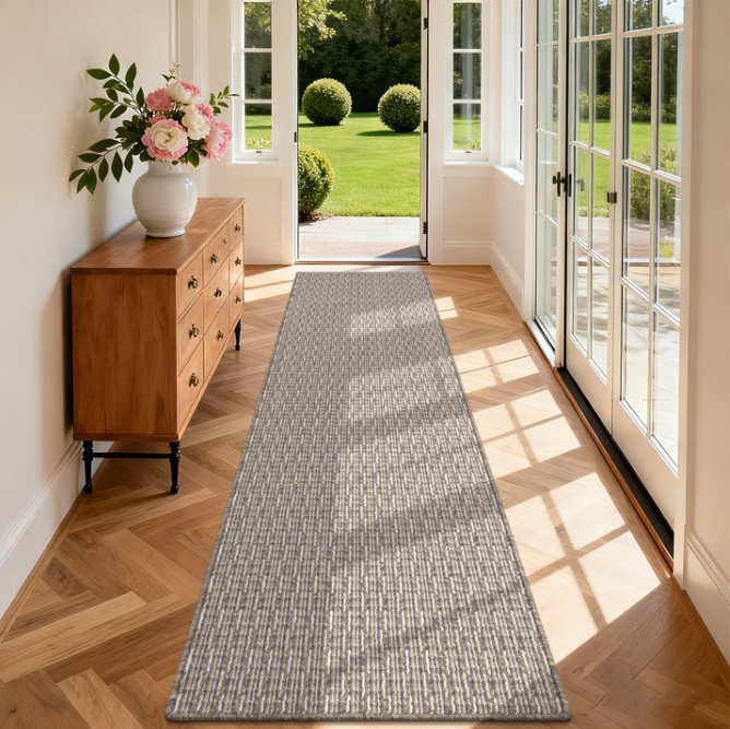 MeyJey Runner Rug for Hallway, Non slip Machine Washable Runners Floor Mats for Entryway Doormat Bathroom Kitchen Laundry Room