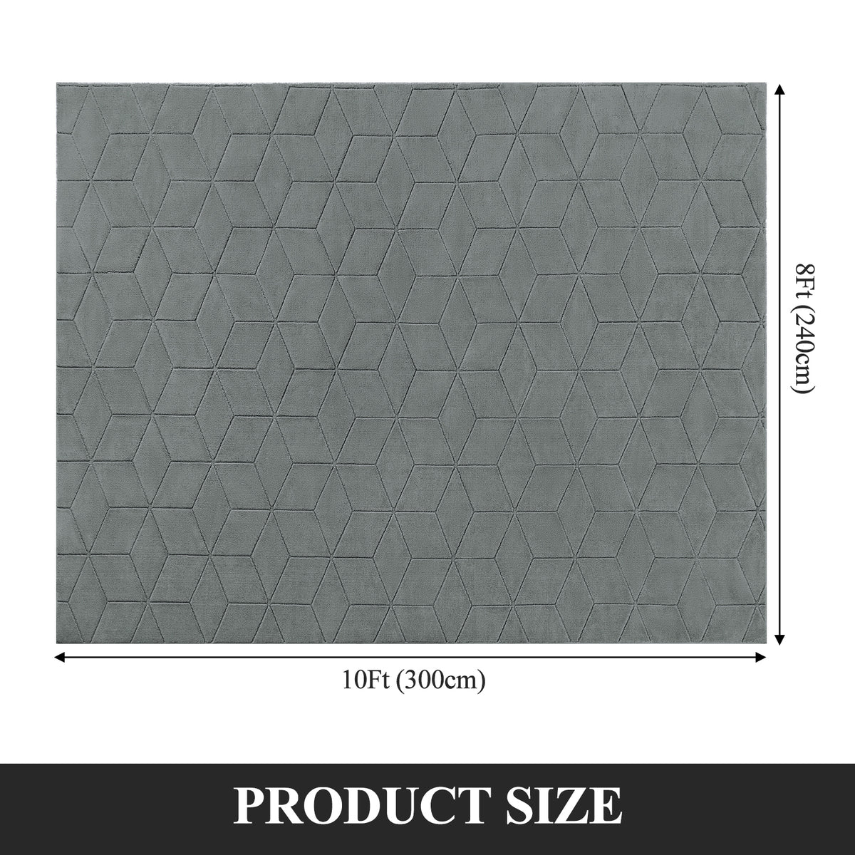 MeyJey Small Shag Area Rug for Living Room Modern Geometric High-Low Cut Machine Washable Rugs for Bedroom Dinning Room Office Decor Non-Slip Soft Carpet