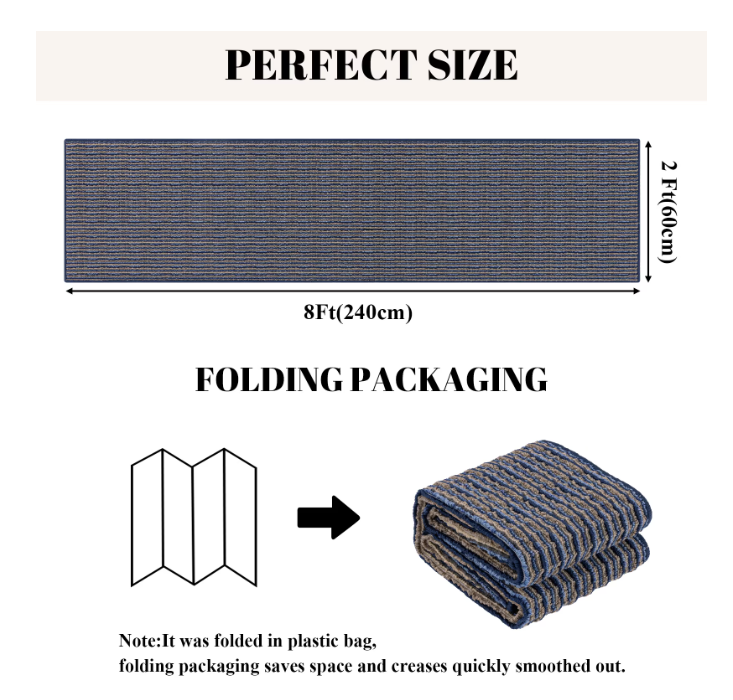 MeyJey Runner Rug for Hallway, Non slip Machine Washable Runners Floor Mats for Entryway Doormat Bathroom Kitchen Laundry Room