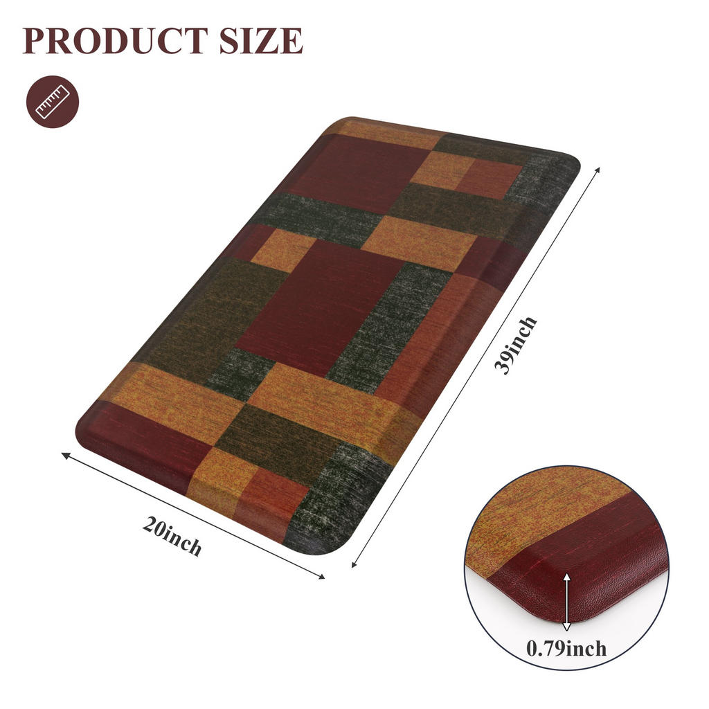 MeyJey 4/5 Inch Thick Anti Fatigue Kitchen Rug, Non Slip Waterproof Floor Mats for Kitchen Sink Laundry Office