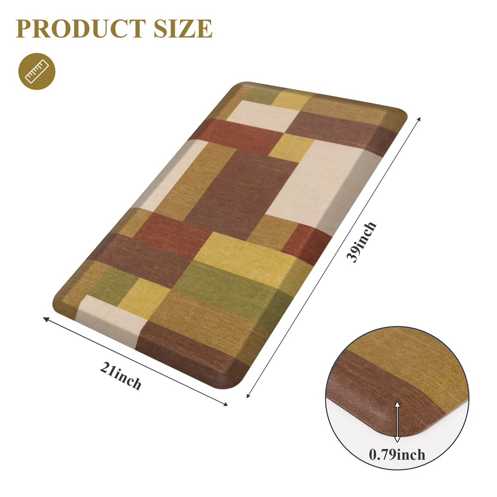 MeyJey 4/5 Inch Thick Anti Fatigue Kitchen Rug, Non Slip Waterproof Floor Mats for Kitchen Sink Laundry Office