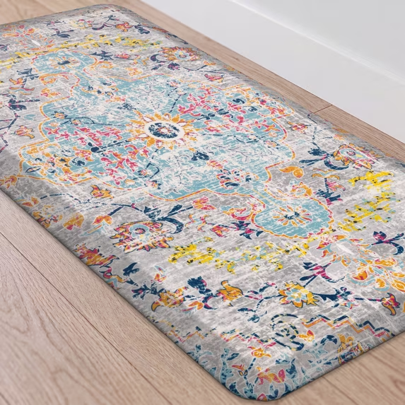 MeyJey 4/5 Inch Thick Anti Fatigue Kitchen Rug, Non Slip Waterproof Floor Mats for Kitchen Sink Laundry Office