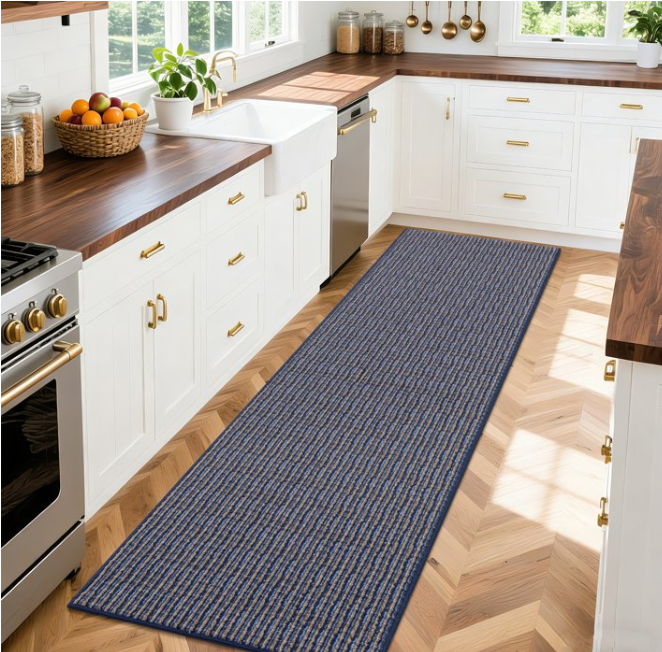 MeyJey Runner Rug for Hallway, Non slip Machine Washable Runners Floor Mats for Entryway Doormat Bathroom Kitchen Laundry Room
