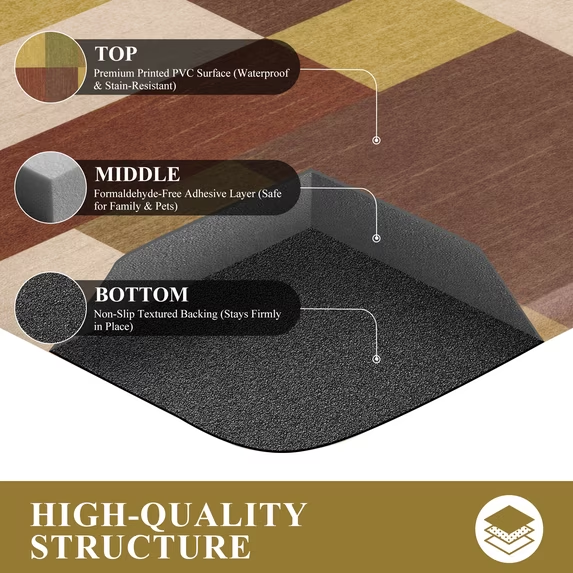 MeyJey 4/5 Inch Thick Anti Fatigue Kitchen Rug, Non Slip Waterproof Floor Mats for Kitchen Sink Laundry Office