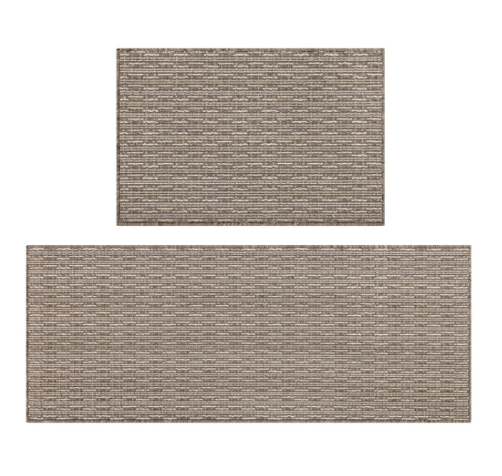 MeyJey Kitchen Rug Set 2 Piece, Non Slip Kitchen Floor Mats Machine Washable Mats for Home Floor and Living Room
