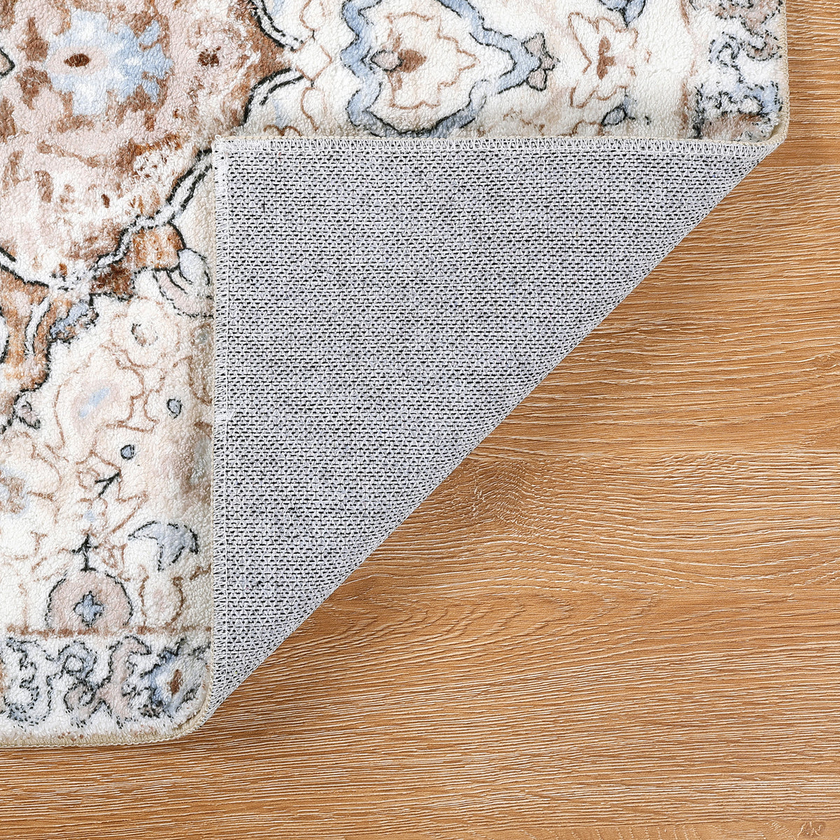 MeyJey Boho Indoor Hallway Runner Rug Oriental Non Slip Machine Washable Area Rug Distressed Vintage Floor Carpet for Bedroom Kitchen Dinning/Living/Laundry Room