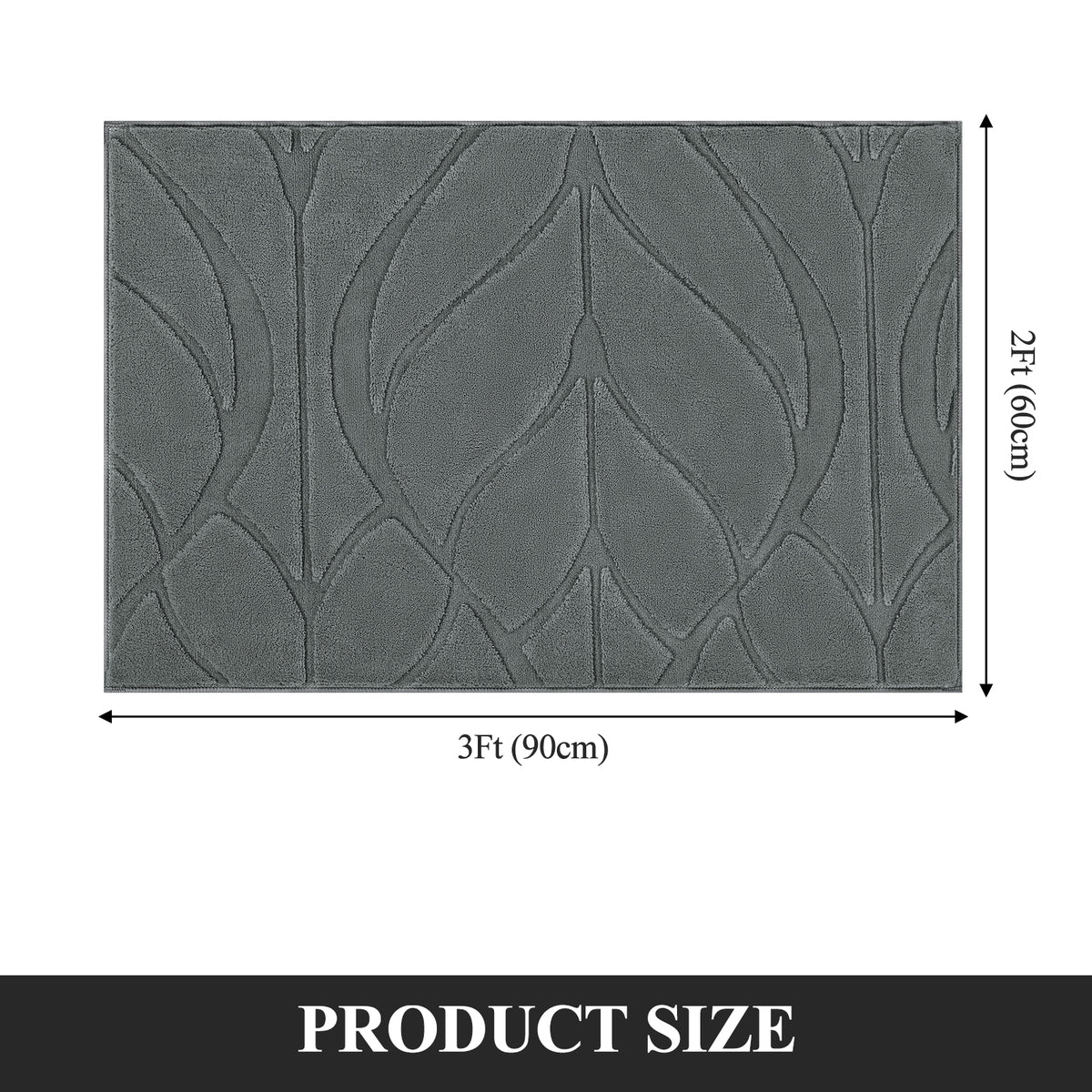 MeyJey Small Shag Area Rug for Living Room Modern Geometric High-Low Cut Machine Washable Rugs for Bedroom Dinning Room Office Decor Non-Slip Soft Carpet