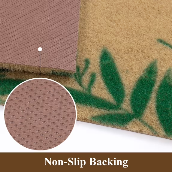 MeyJey Doormat Floral for Indoor Outdoor, Non Slip Door Mat Absorbent Utility Entryway Rug for Front Back Door, Dirt Trapper, All Season