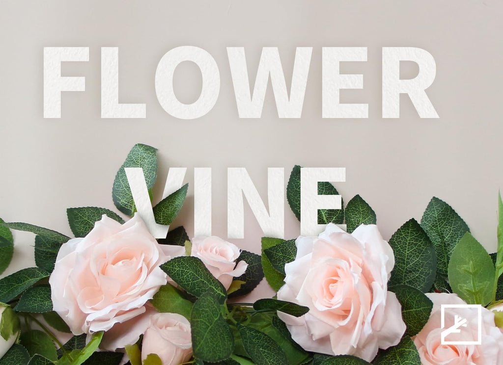 MeyJey Flower Garland Fake Vines for Tea Party Mother's Day Decorations Faux Artificial Floral Garland Hanging Rose Ivy for Baby Shower Wedding Arch Ceremony Outdoor Wall Decor